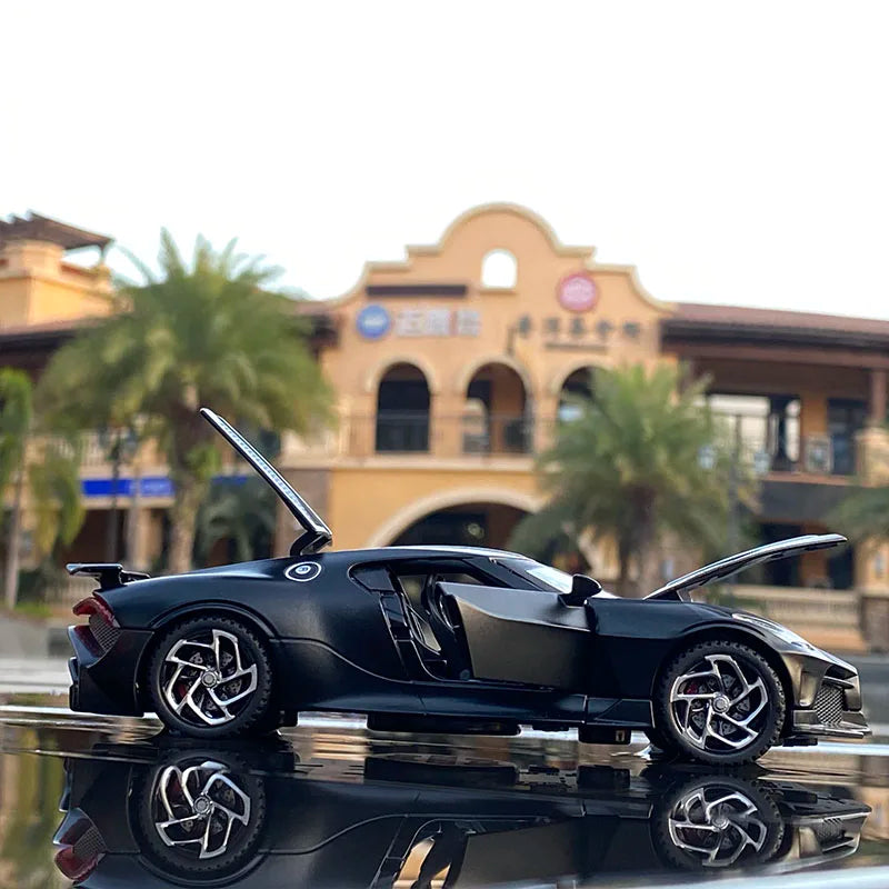 "1:32 Bugatti La Voiture Noire Alloy Sports Car Model – Diecast Metal Toy Vehicle, High Simulation Car Model Collection, Perfect Gift for Children" - AMAZEALL.STORE