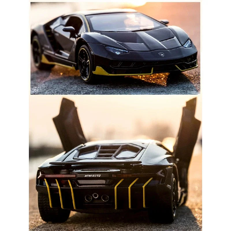 "1:32 LP770 LP750 Lamborghini Alloy Sports Car Model – Diecast Super Racing Car with Sound, Lifting Tail, Hot Wheels, Perfect Gift for Children" - AMAZEALL.STORE