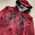 Cotton Red Couple Zipper Hoodies Vintage Elite Full Zip Hoodie Sweatshirt Size Skull Snake Red Y2K Sweatshirts - AMAZEALL.STORE