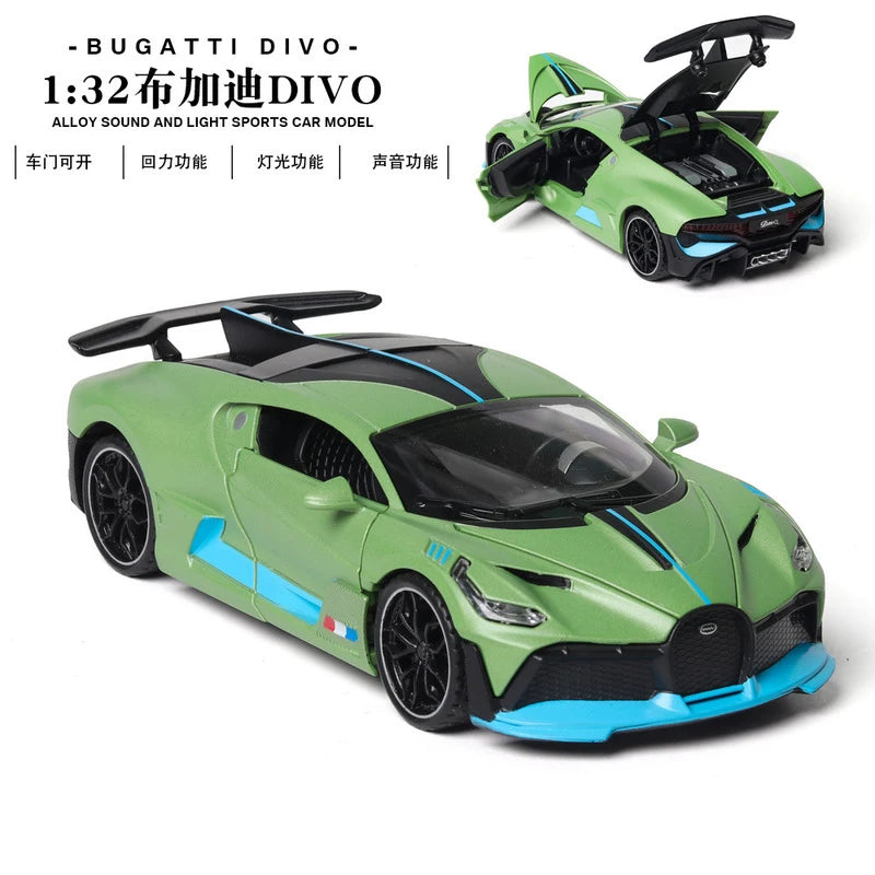 "Free Shipping 1:32 Bugatti Veyron Divo Alloy Car Model – Diecast Toy Vehicle, Perfect for Kids, Boys, and Collectors, Great Gift for Children" - AMAZEALL.STORE