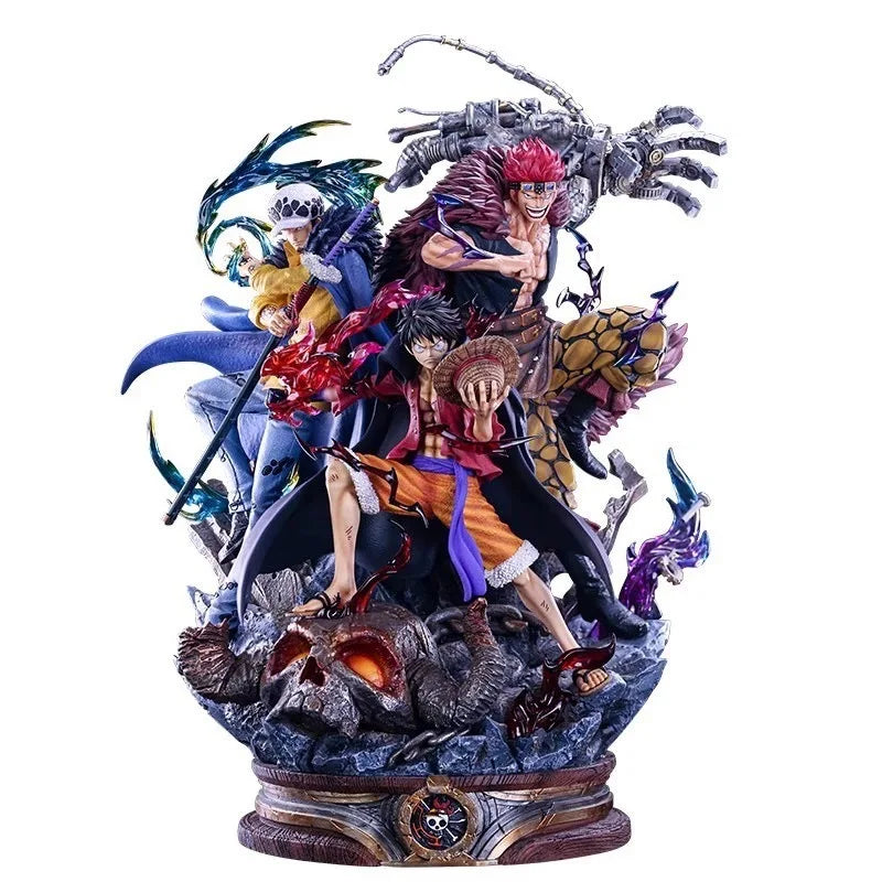 "One Piece Battle of Onigashima Supernova Figures – Straw Hat Luffy, Kid, and Law Action Models, Anime Character Scenes, Perfect Gift Toy Collection" - AMAZEALL.STORE