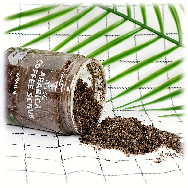 "MELAO Arabica Coffee Scrub – All-Natural Exfoliating Body Scrub with Dead Sea Salt for Skin Care & Moisturizing Benefits" - AMAZEALL.STORE