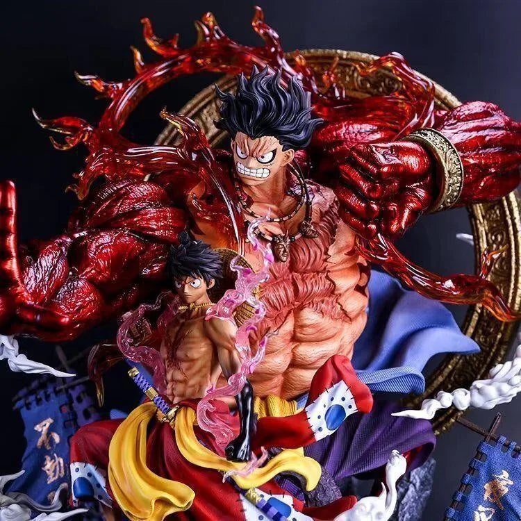 "One Piece Fudo King Luffy – King of Thieves & Kingdom of Pirates, Sakura Ghost Island Luffy Collectible Model, Limited Edition Figurine" - AMAZEALL.STORE