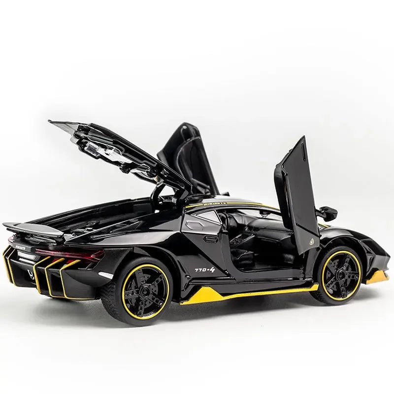 "1:32 LP770 LP750 Lamborghini Alloy Sports Car Model – Diecast Super Racing Car with Sound, Lifting Tail, Hot Wheels, Perfect Gift for Children" - AMAZEALL.STORE