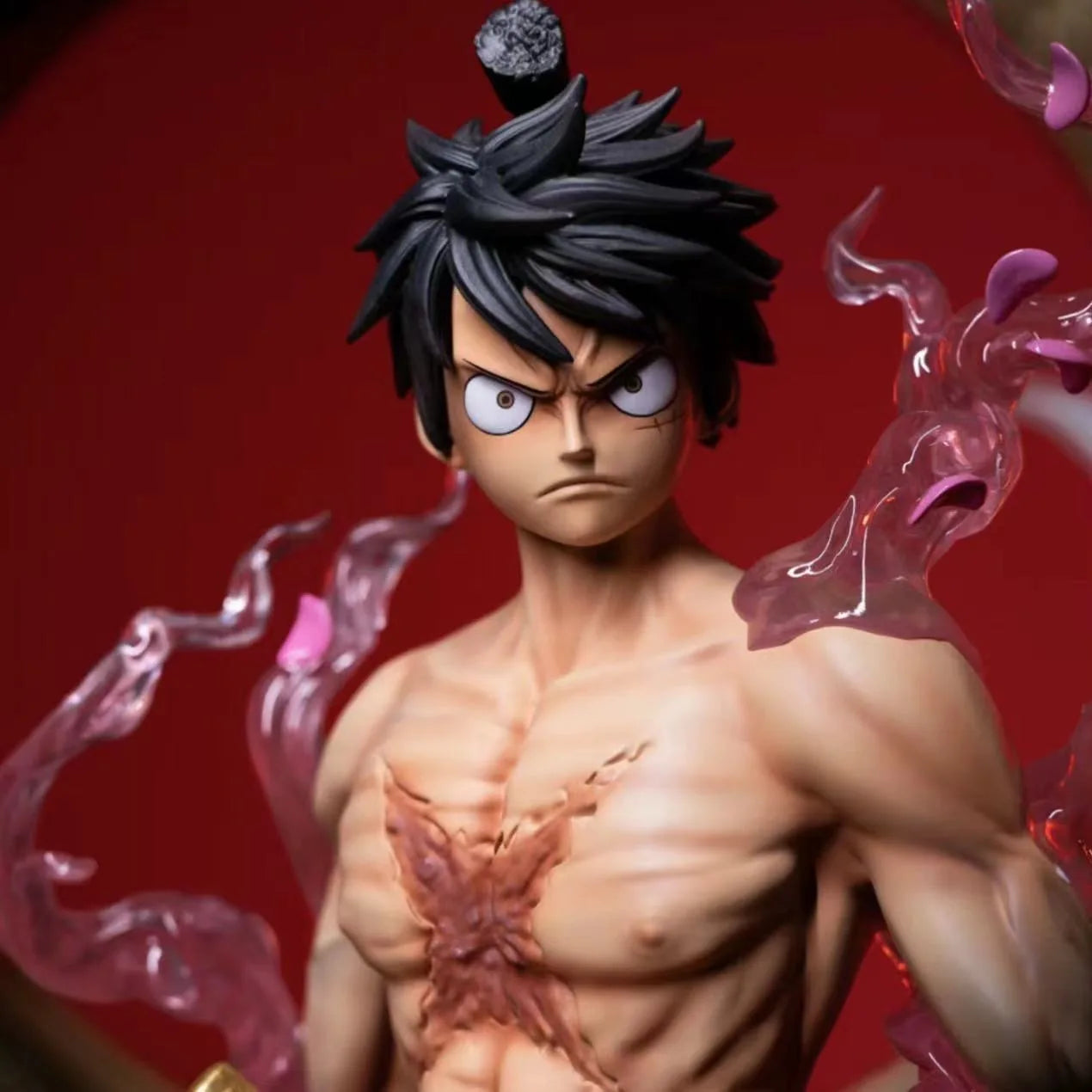 "One Piece Fudo King Luffy – King of Thieves & Kingdom of Pirates, Sakura Ghost Island Luffy Collectible Model, Limited Edition Figurine" - AMAZEALL.STORE