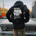 GOOD NEWS JESUS LOVES YOU Hoodie Christian Sweatshirt Jesus Hoodie Trendy Hoodie Bible Verse Shirt Unisex Aesthetic Clothes - AMAZEALL.STORE